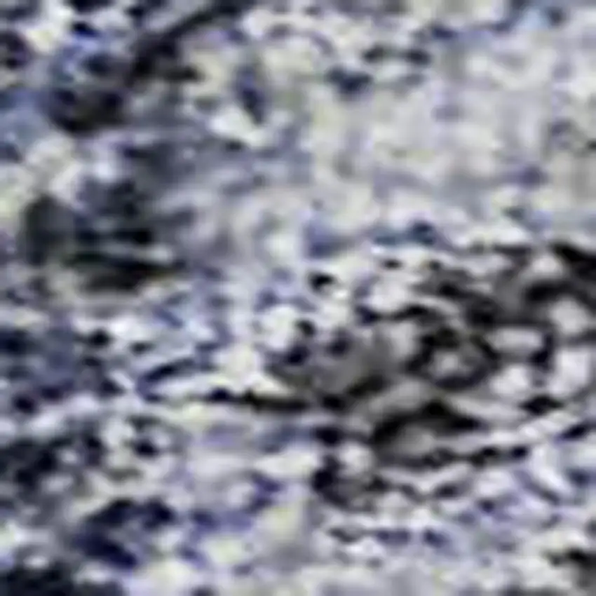 Blue Charcoal And Gray Abstract Geometric Washable Area Rug With UV Protection Photo 2