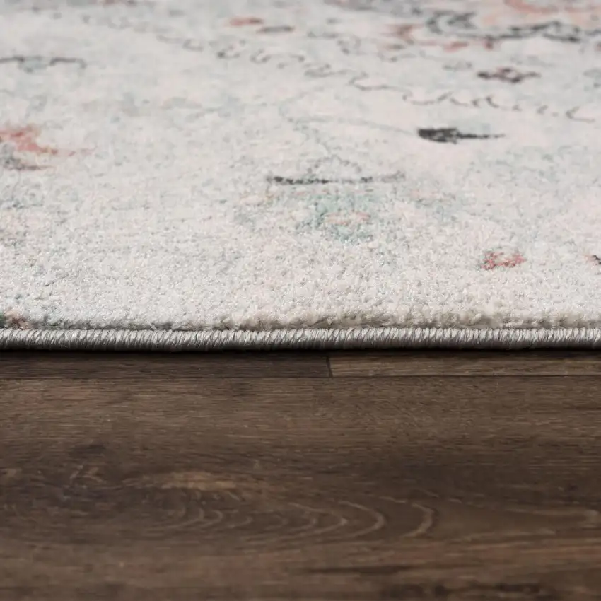 Blue Charcoal And Ivory Abstract Area Rug Photo 1
