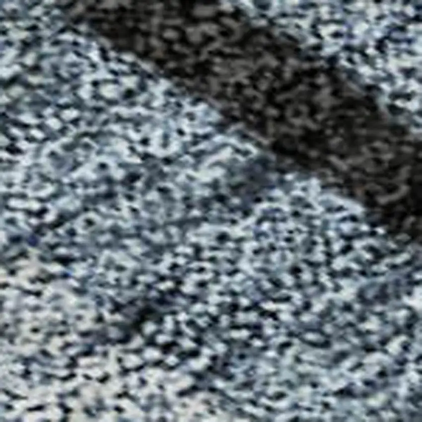 Blue Charcoal And Silver Striped Washable Area Rug With UV Protection Photo 2