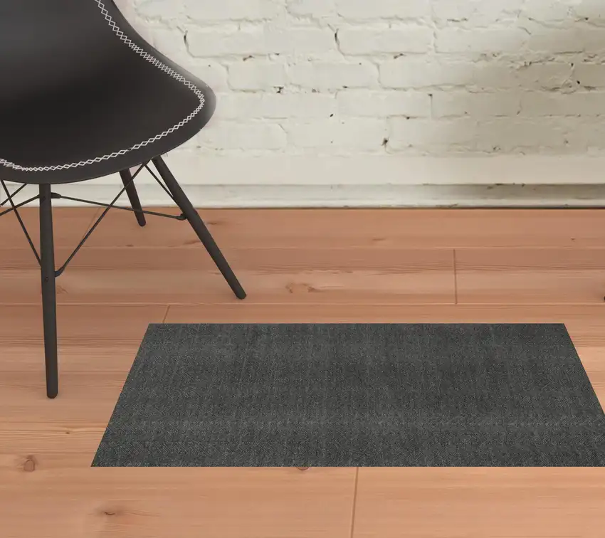 Blue Chevron Hand Woven Area Rug Photo 2