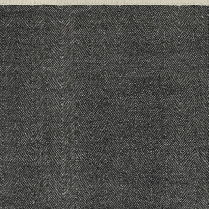 Blue Chevron Hand Woven Area Rug Photo 3