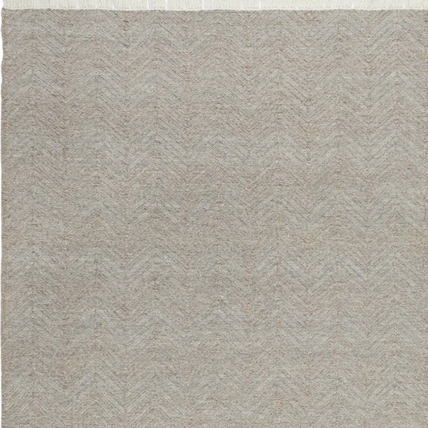 Blue Chevron Hand Woven Area Rug Photo 3