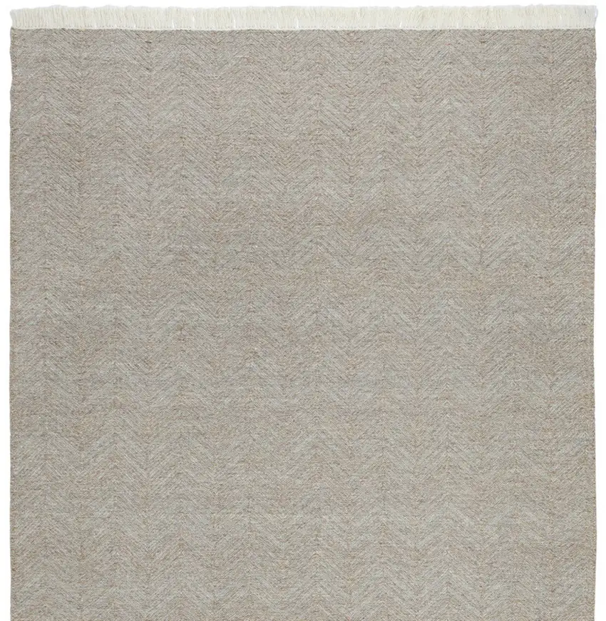 Blue Chevron Hand Woven Area Rug Photo 4