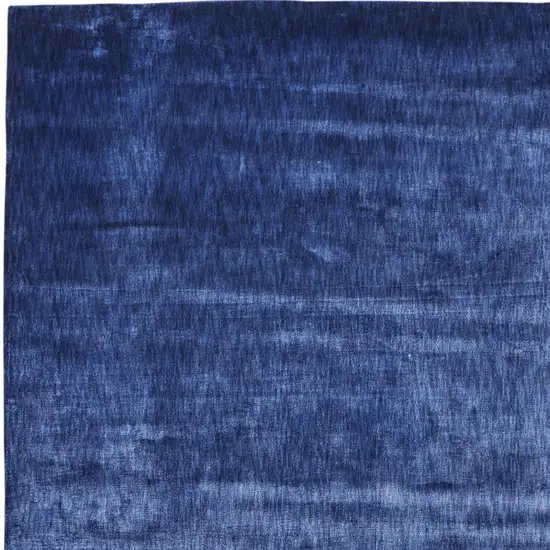 Blue Chevron Hand Woven Area Rug Photo 3
