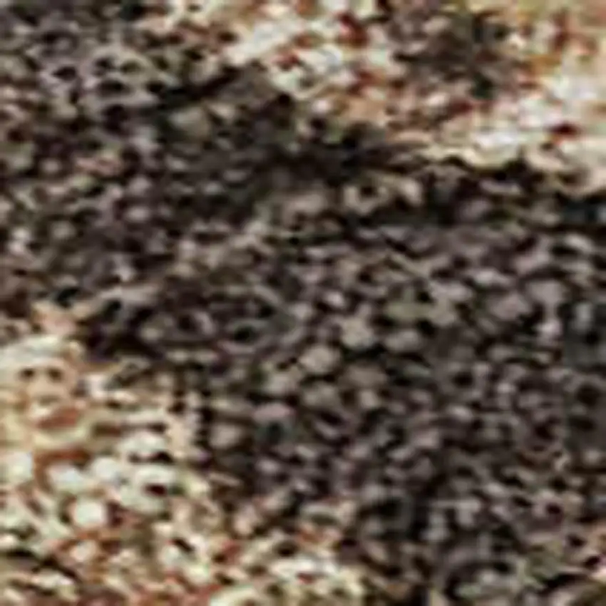 Blue Copper And Gray Abstract Washable Area Rug With UV Protection Photo 3