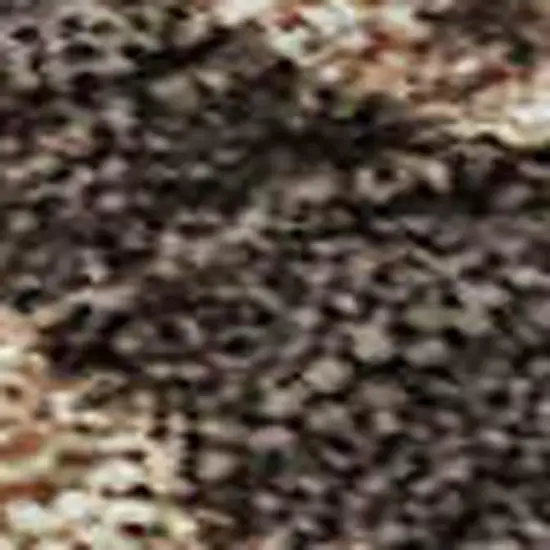 Blue Copper And Gray Abstract Washable Area Rug With UV Protection Photo 2