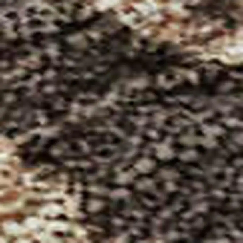 Blue Copper And Gray Abstract Washable Area Rug With UV Protection Photo 2