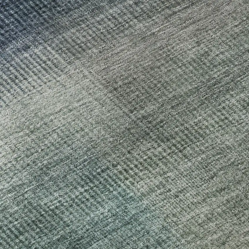 Blue Copper And Gray Striped Washable Area Rug With UV Protection Photo 9