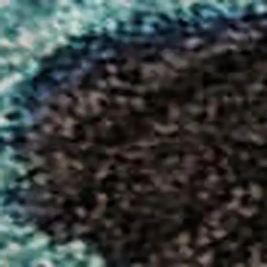 Blue Copper And Ivory Polka Dot Washable Area Rug With UV Protection Photo 2