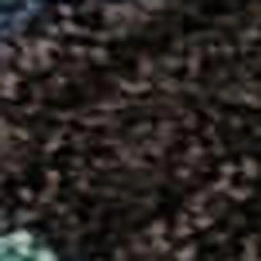 Blue Copper And Ivory Polka Dot Washable Area Rug With UV Protection Photo 2