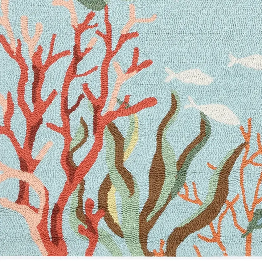 Blue Coral Reef Area Rug Photo 4