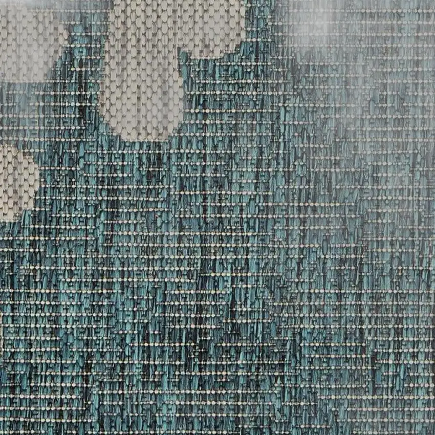 Blue Coral Reef Indoor Outdoor Area Rug Photo 11