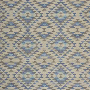 Photo of Blue Decorative Lattice Area Rug