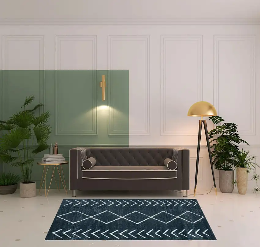 Blue Diamond Area Rug Photo 2