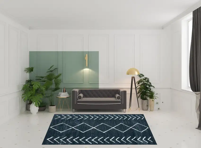 Blue Diamond Area Rug Photo 2