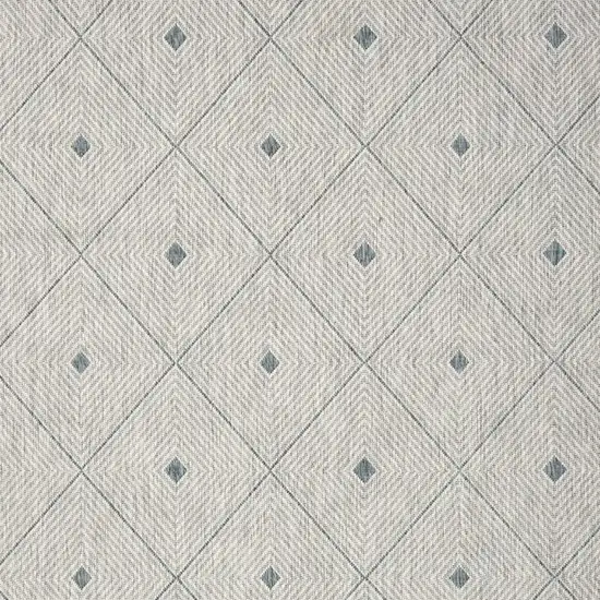 Blue And Gray Indoor Outdoor Area Rug Photo 9