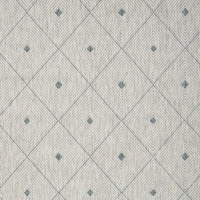 Blue And Gray Indoor Outdoor Area Rug Photo 9