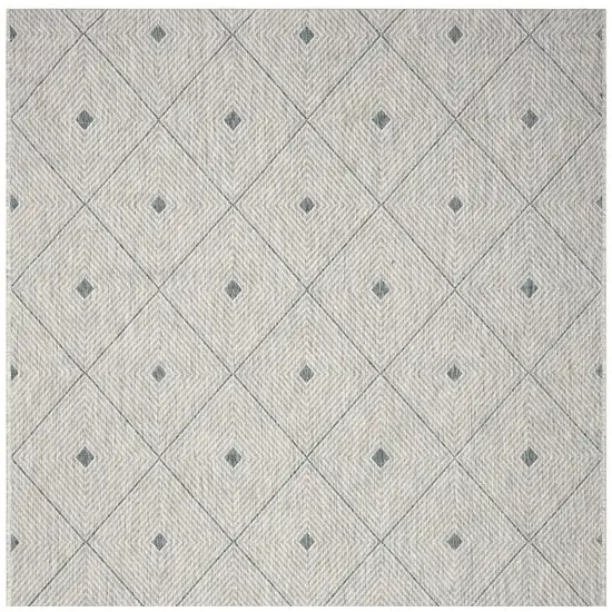 Blue And Gray Indoor Outdoor Area Rug Photo 4