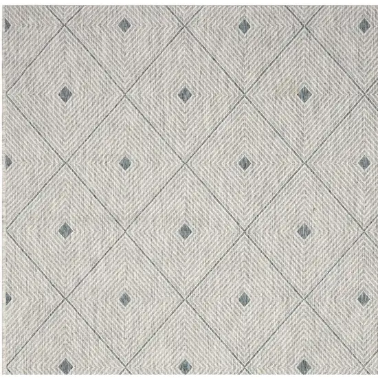 Blue And Gray Indoor Outdoor Area Rug Photo 5