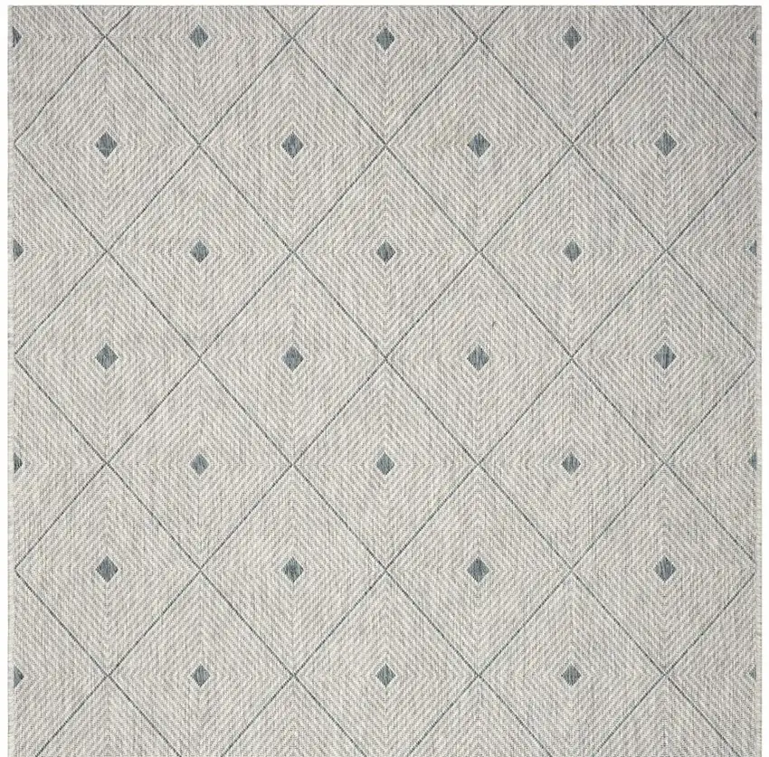 Blue And Gray Indoor Outdoor Area Rug Photo 7