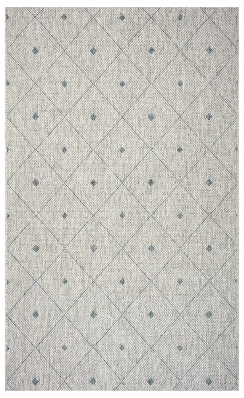 Blue Diamonds Indoor Outdoor Scatter Rug Photo 1