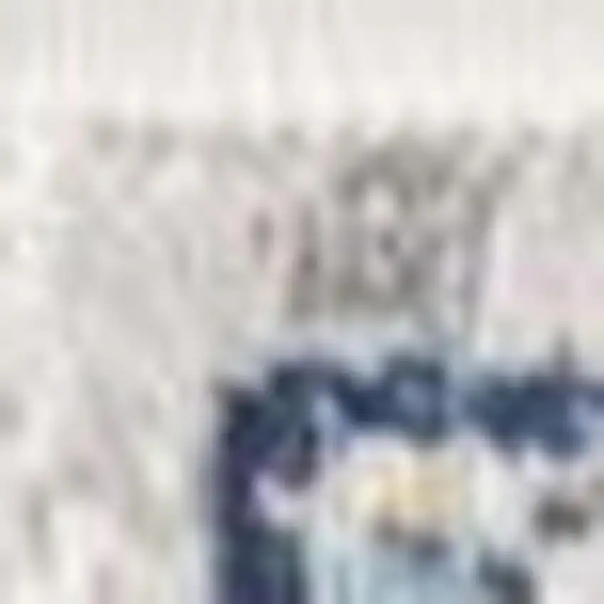 Blue and Yellow Floral Area Rug Photo 4