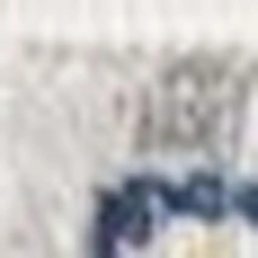 Blue and Yellow Floral Area Rug Photo 3