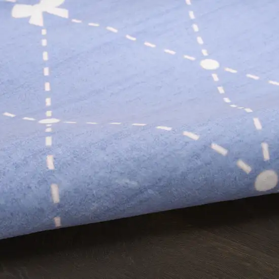 Blue Flatweave Area Rug Photo 8