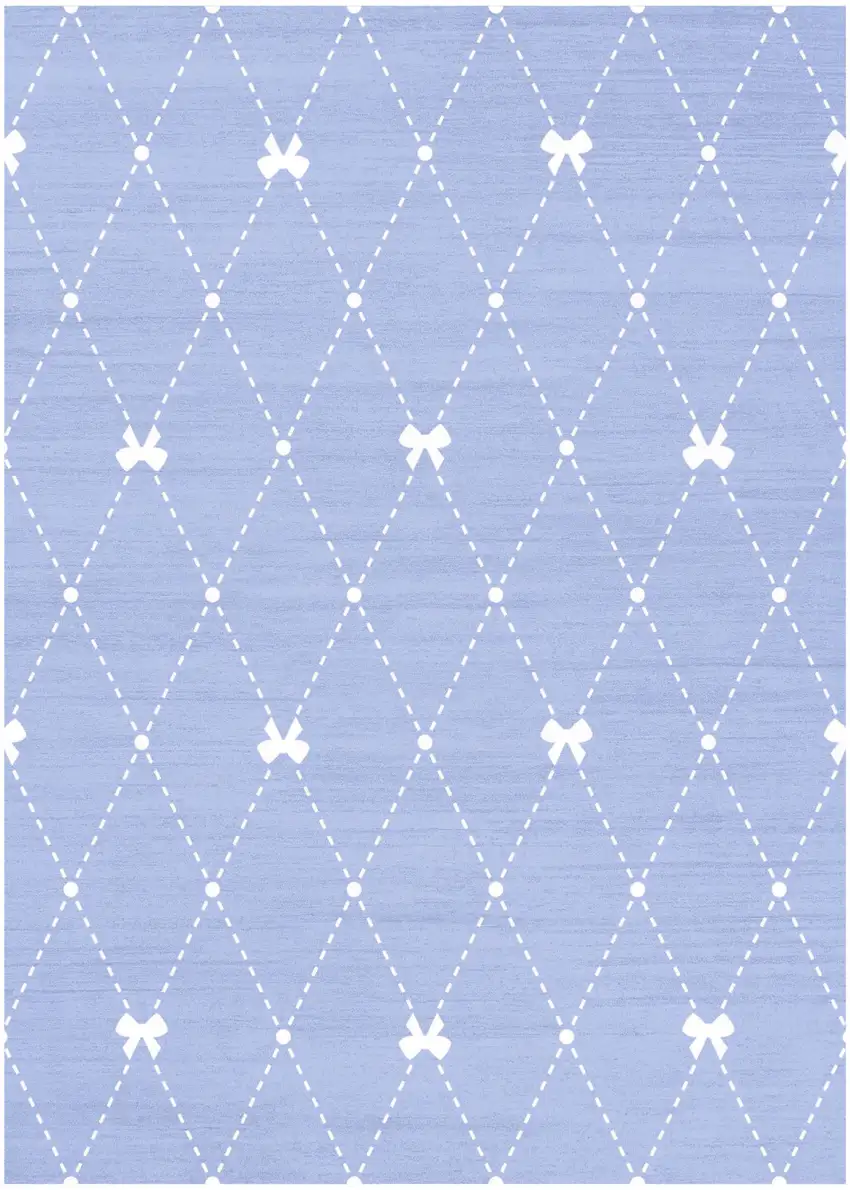 Blue Flatweave Area Rug Photo 6