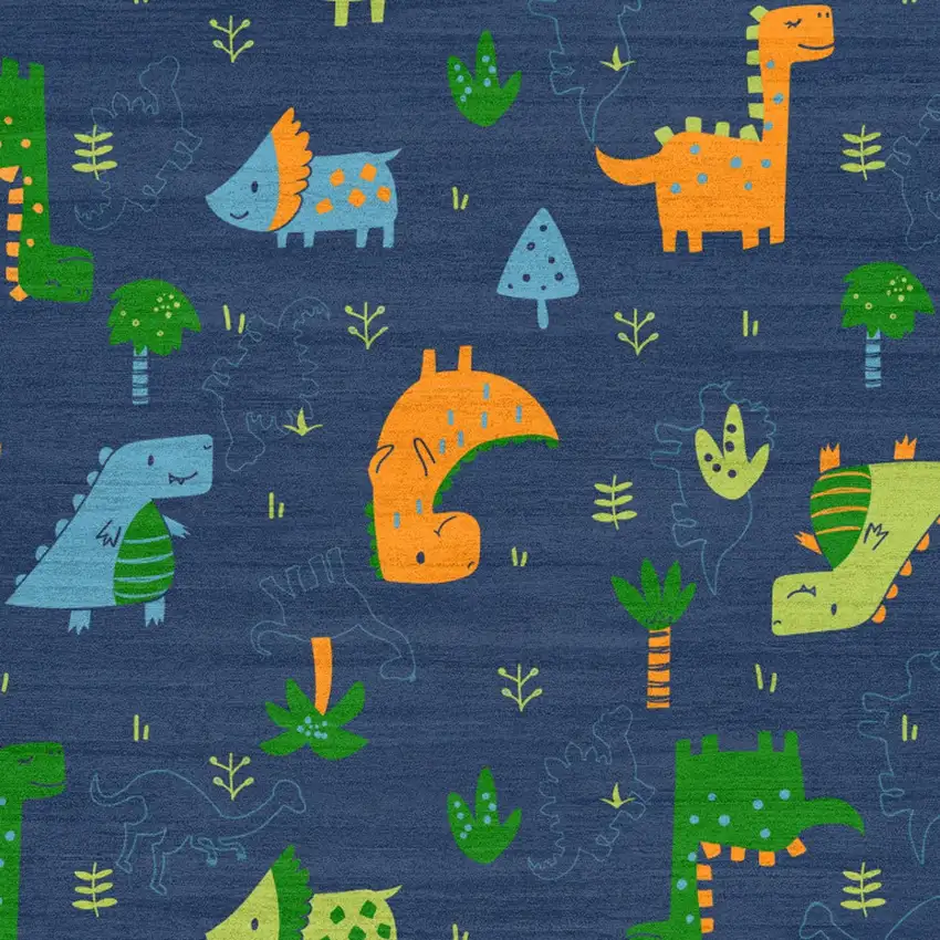 Blue Flatweave Area Rug Photo 9