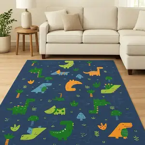 Photo of Blue Flatweave Area Rug