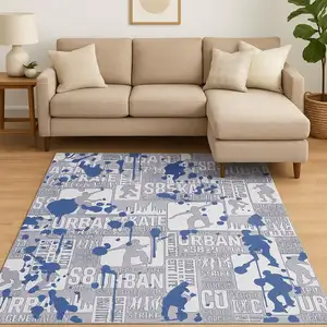 Photo of Blue Flatweave Area Rug