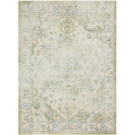Blue Floral Area Rug Photo 5