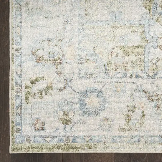 Blue Floral Area Rug Photo 9