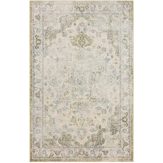 Blue Floral Area Rug Photo 7