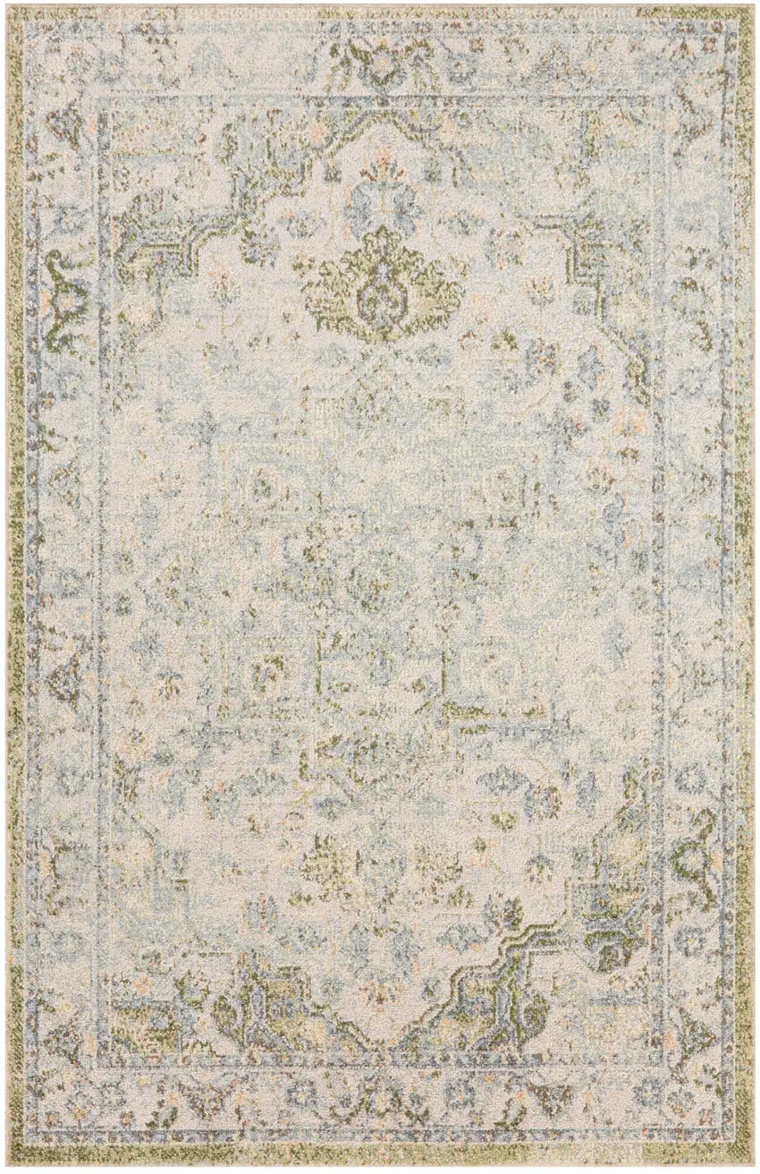 Blue Floral Area Rug Photo 7