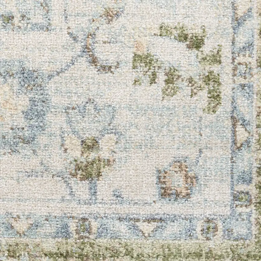 Blue Floral Area Rug Photo 3