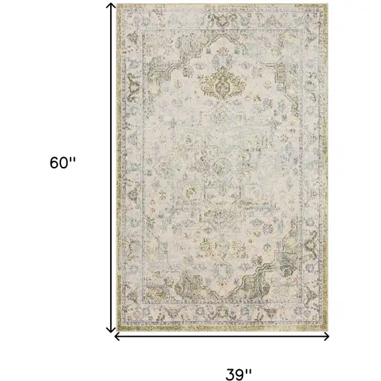 Blue Floral Area Rug Photo 3