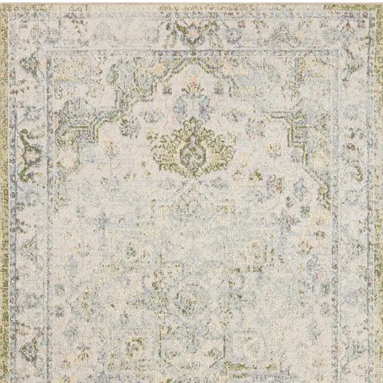 Blue Floral Area Rug Photo 8