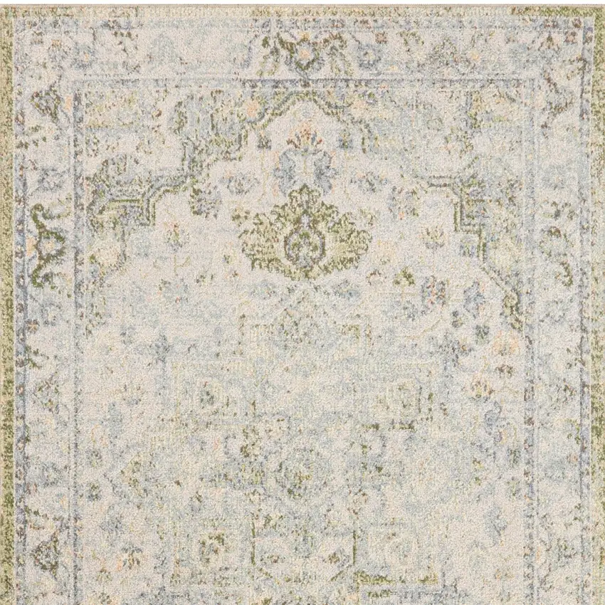 Blue Floral Area Rug Photo 8