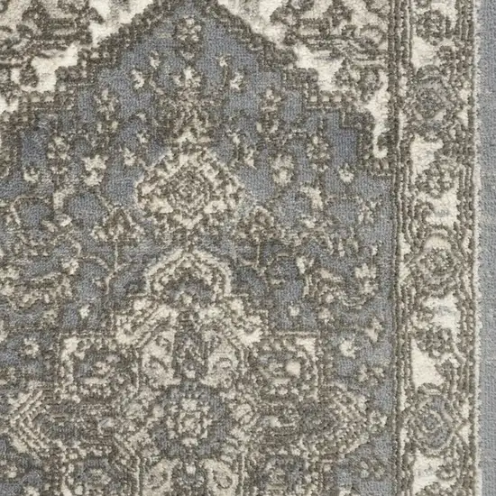 Blue Floral Area Rug Photo 6