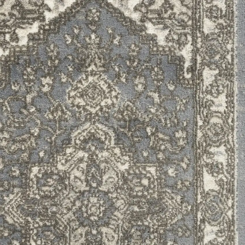 Blue Floral Area Rug Photo 6