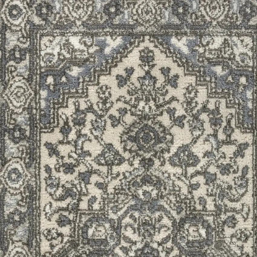 Blue Floral Area Rug Photo 7