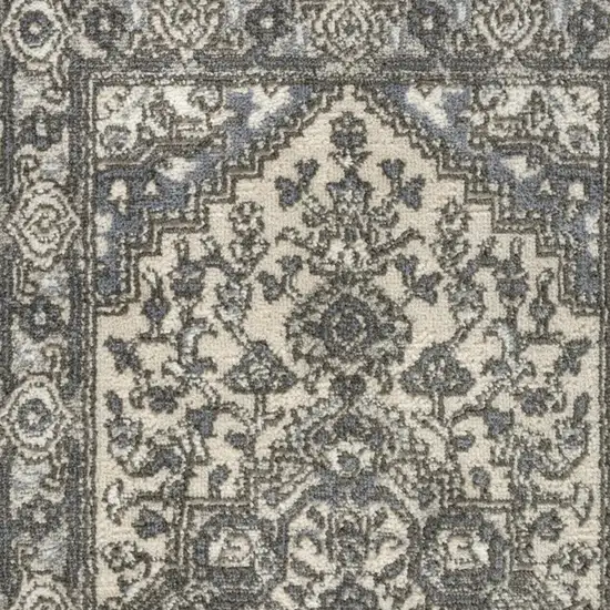 Blue Floral Area Rug Photo 7