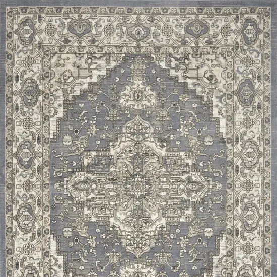Blue Floral Area Rug Photo 6