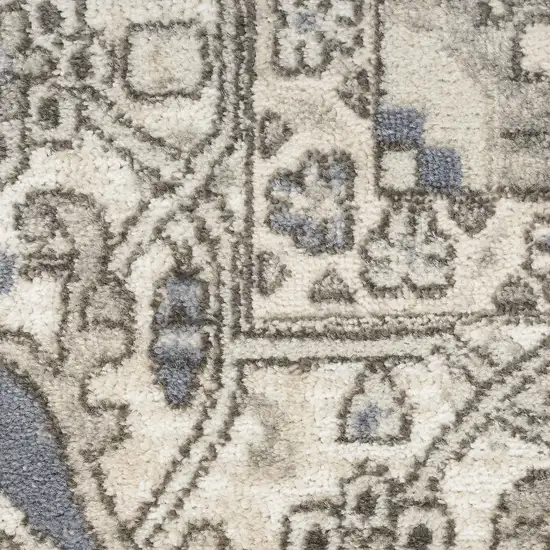 Blue Floral Area Rug Photo 9