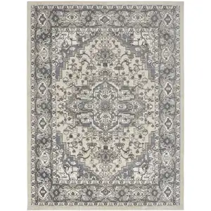 Photo of Blue Floral Area Rug