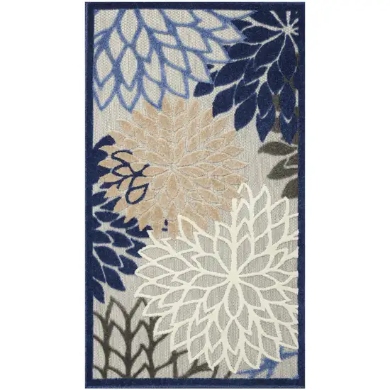 Blue Indoor Outdoor Area Rug Photo 1
