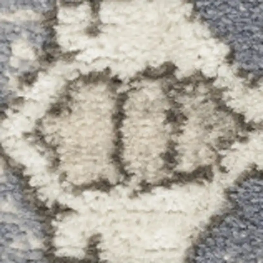 Blue Floral Power Loom Area Rug Photo 3