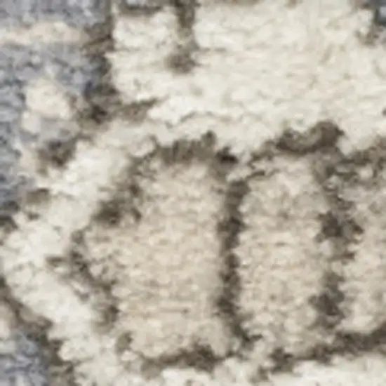 Blue Floral Power Loom Area Rug Photo 2